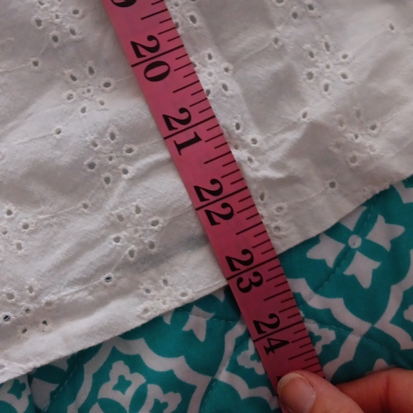 Milano~White Embroidered Eyelet Lightweight Cardigan Jacket Y2K - Picture 10 of 15